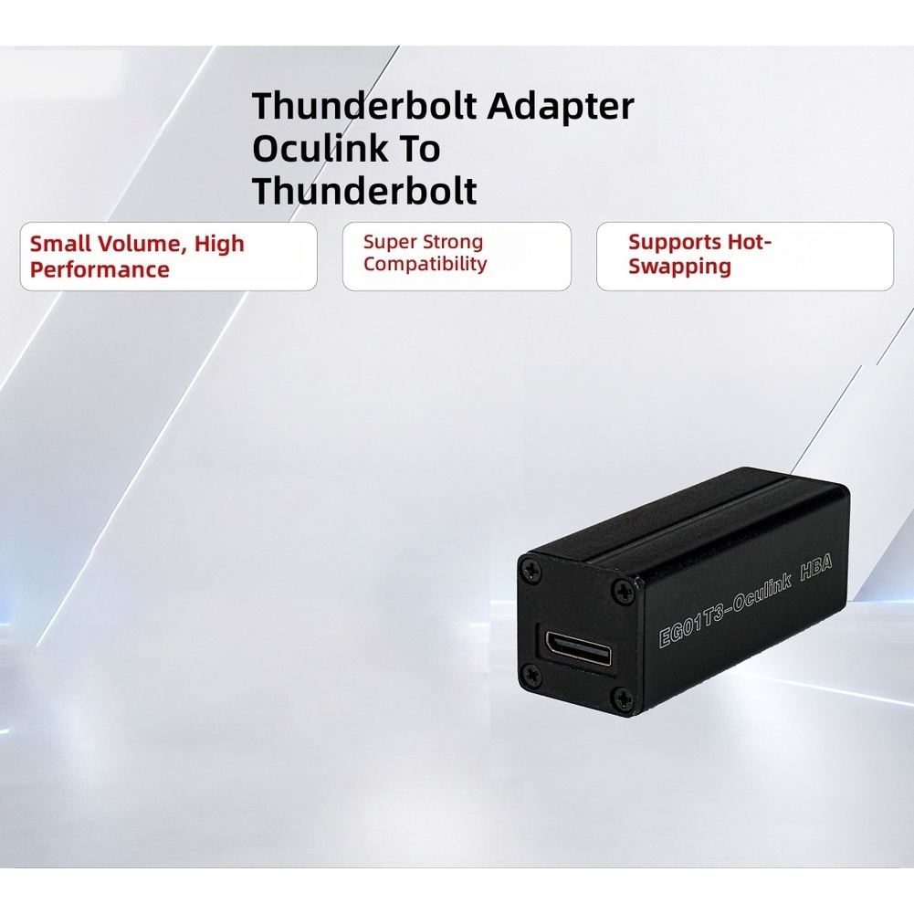 محول T3 OCuLink Thunderbolt3 U - مراجعة Oculink Egpu Dock Graphics Card وسعره