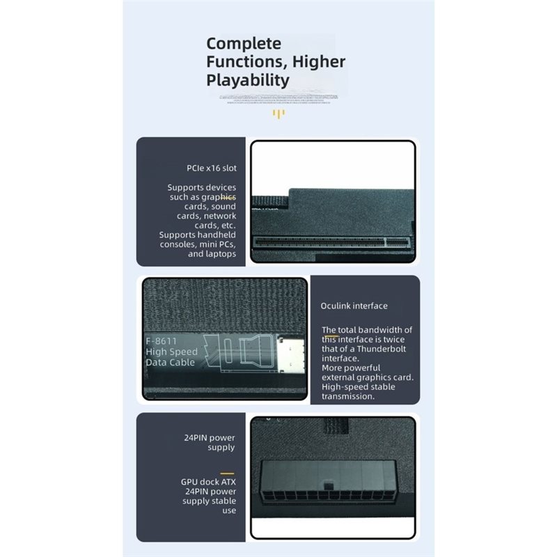 أحدث المنتجات - محطة توصيل Ocu - مراجعة Oculink Egpu Dock Graphics Card وسعره
